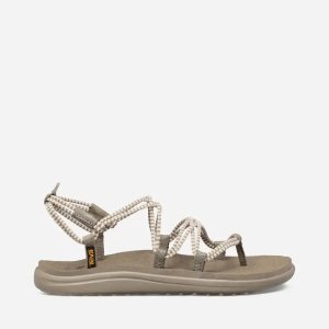 Teva Voya Infinity Stripe Damen Sandalen Olivgrün (Österreich)